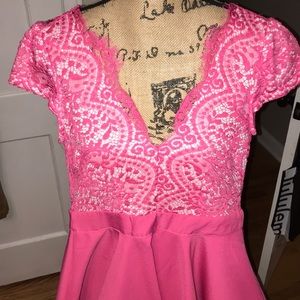 Pink formal dress